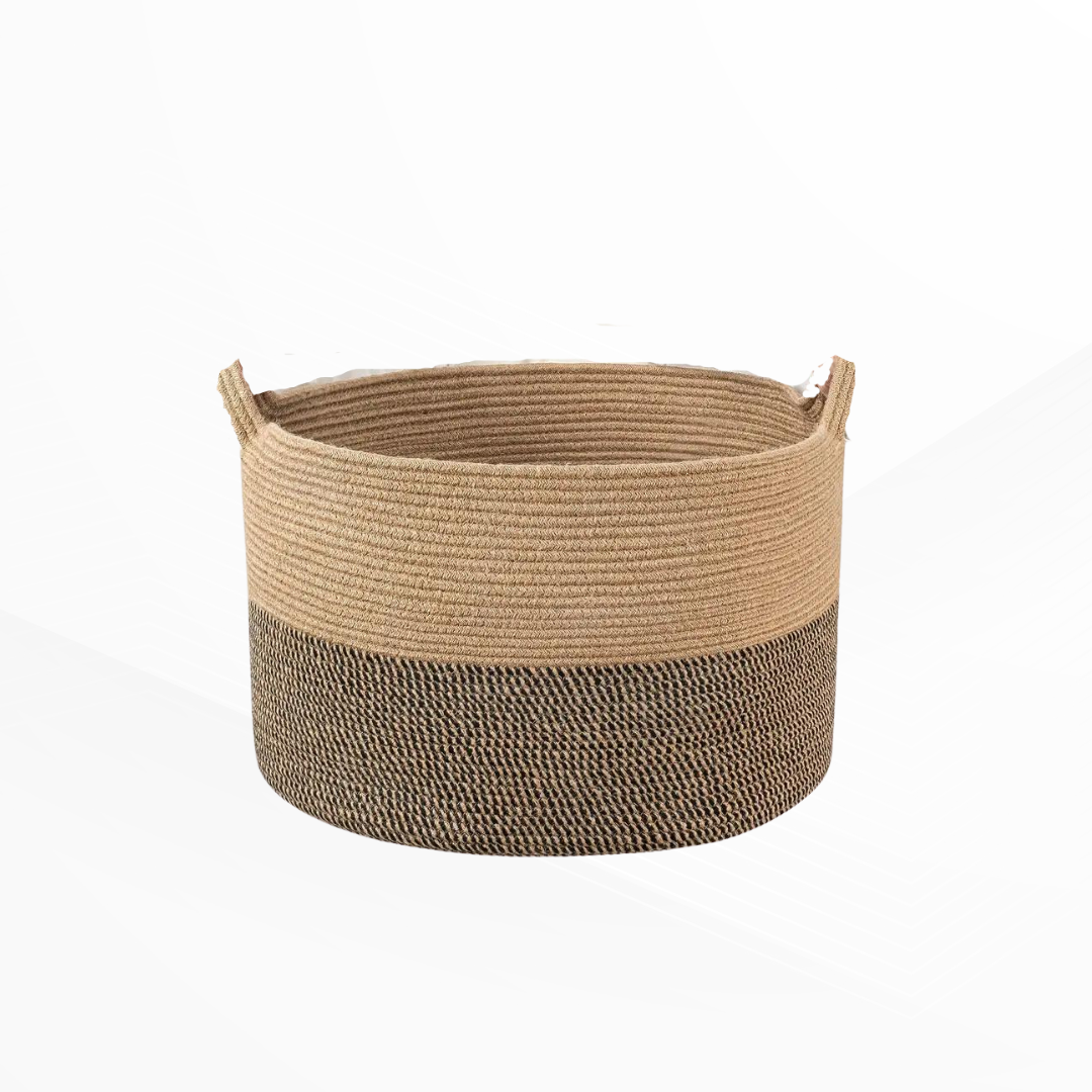 Jute basket 21.7x13.8