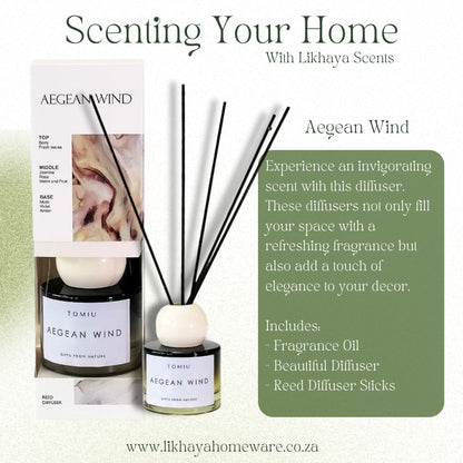 Tomiu Aegean Wind reed fragrance Diffuser