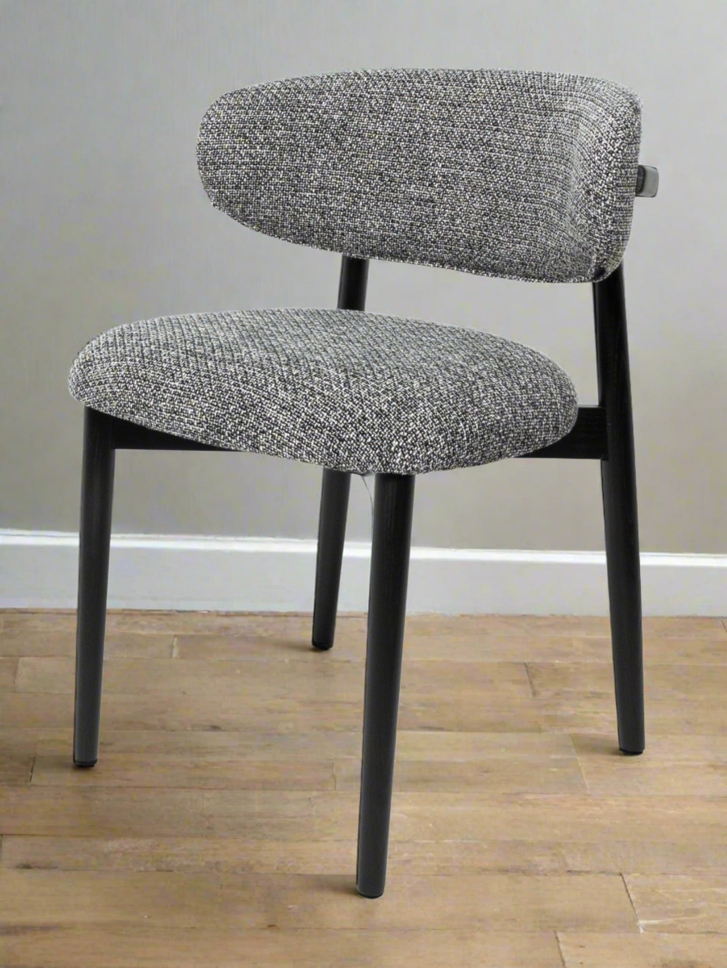 Valentino Dining Chair in Walkabout Liquorice