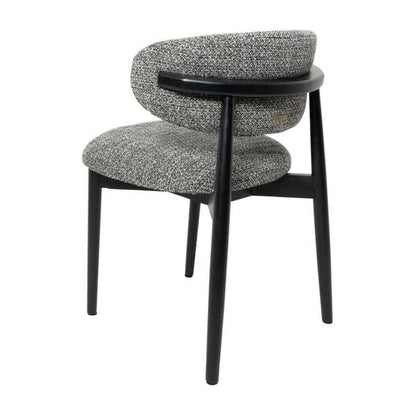 Valentino Dining Chair in Walkabout Liquorice