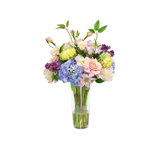 Hydrangea, Rose and Scabiosa Artificial Floral Arrangement – Mixed 69cm