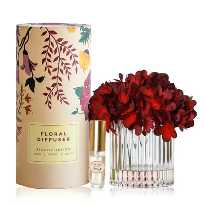 Red Hydrangea & Vintage Spice Diffuser Gift Set