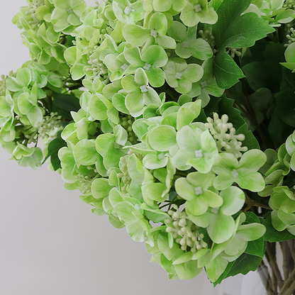 Green Hydrangea Silk Arrangement – Large 80cm