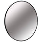 Circular Mirror Black Rim 80cm